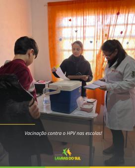 Vacinação contra HPV nas Escolas! 